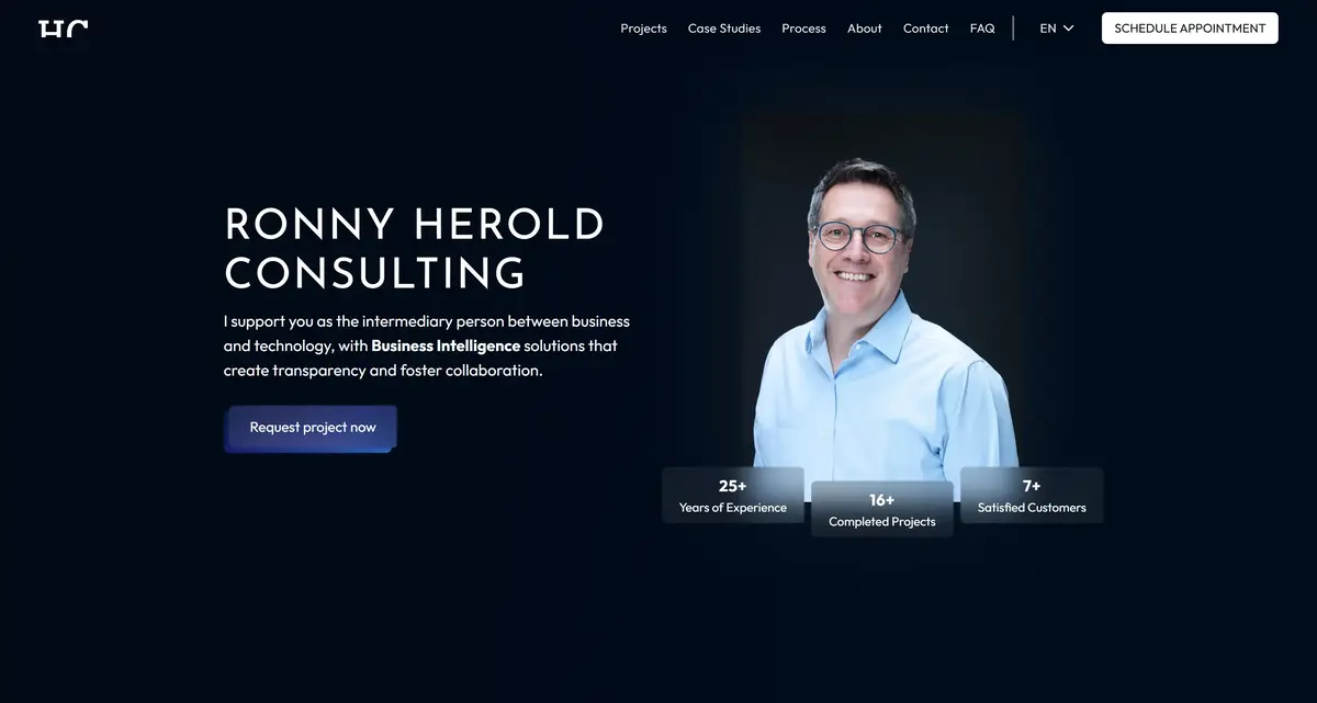 Screenshot of project Ronny Herold Consulting